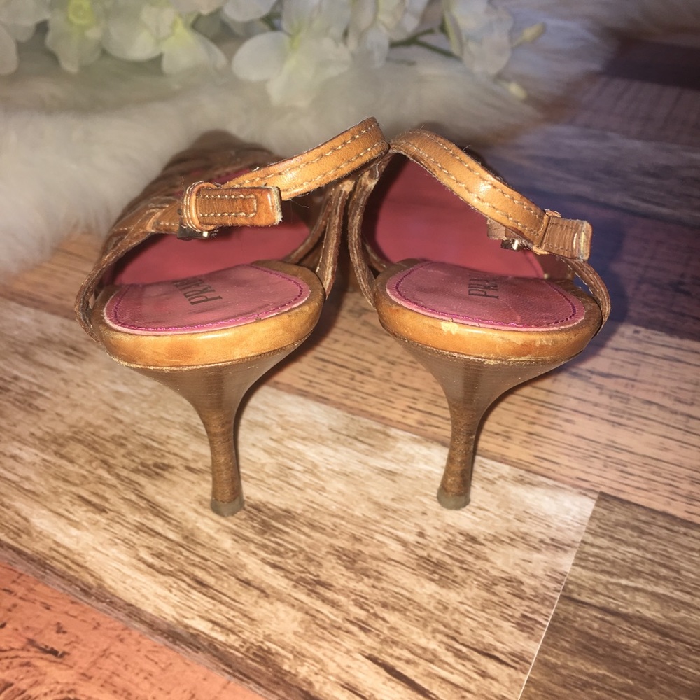 Prada Pointed Toe Slingback Heel 38 1/2 - Picture 6 of 8